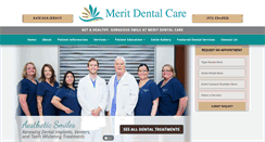 Desktop Screenshot of merit-dental.com