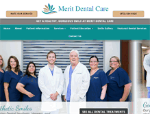 Tablet Screenshot of merit-dental.com